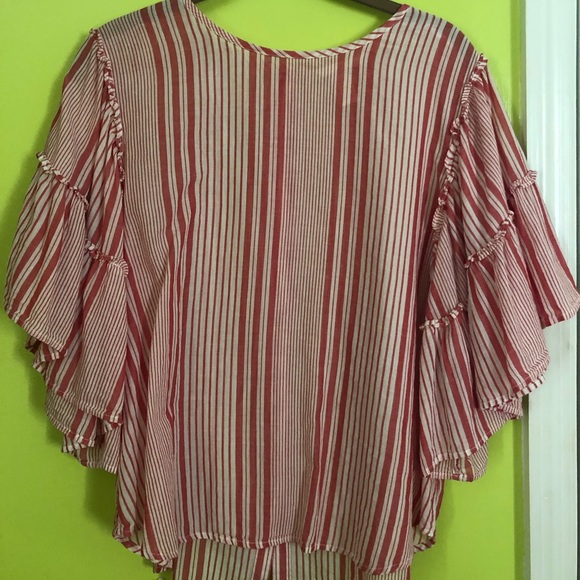 HM red and white stripe top - Picture 1 of 3